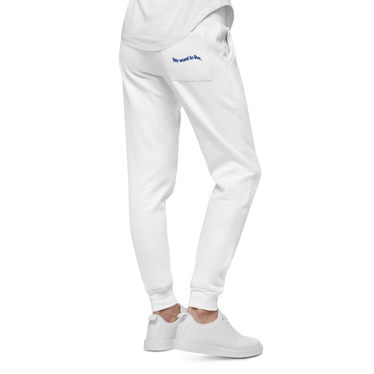UNIFORM- sweatpants- white